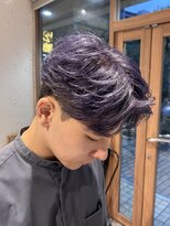 ゼスト 三鷹店(ZEST)&nbsp;ラベンダーカラー/フェザーショート/センターパート/吉祥寺/三鷹
