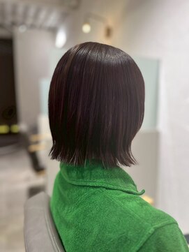 エス 大阪梅田店(es) 髪質改善縮毛矯正×似合わせカット【ボブ】