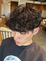 クラン バイ ナチュラル(clan by Natural)&nbsp;メンズカット/エッジショート/波巻きパーマ/ツイストスパイラル