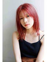 リシェール(Reciel)&nbsp;透け感レッド 顔周りレイヤー