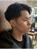横浜シャドウパーマ緩めスパイラルパーマ波巻きパーマッシュ30代