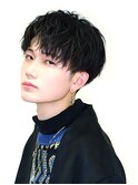 爽やかアップバングマッシュ