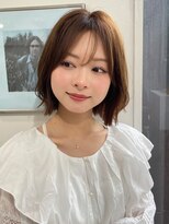 ハニーシブヤ(HONEY shibuya) ゆるふわボブ/くびれボブパーマ/レイヤーボブ/マロンベージュ3