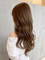 アイティーバイアルバム 藤沢店(IT by ALBUM) おくれ毛オリーブベージュ顔周りレイヤーロング_ba558603