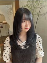 カノエ 岡山店(canoe) 韓国風レイヤー×ブルーブラック