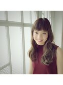 ゆるウェーブ×ミントベージュカラー