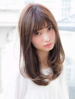 ルティア(Lutia)&nbsp;シースルーバンク レイヤーカット アッシュカラー