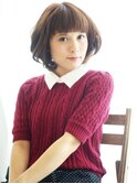 無邪気な甘さを与えるマッシュボブ★ミックスパーマ★【池袋】