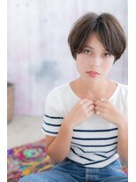 黒髪もGOOD！ダブルバングの透け感ニュアンスショート