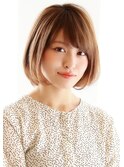【３０代・４０代・５０代】毛先ワンカールひし形ボブ