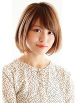 【３０代・４０代・５０代】毛先ワンカールひし形ボブ