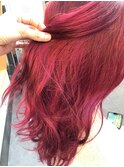 ケアブリーチ☆チェリーレッドカラー