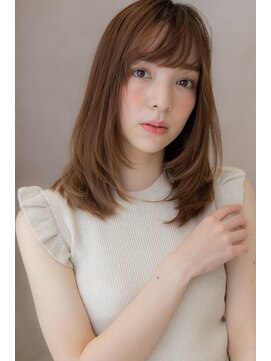モッズヘア 越谷(mod's hair) 外国人風ペールベージュ前下がりワンカール301Y越谷10代20代30代
