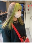 【恵比寿ro-ro】ポイントカラー×ライトグリーンシルバー