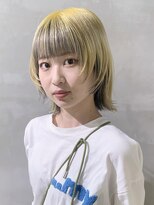 アルバム 池袋(ALBUM) アンブレライエローウルフボブ_チェリーブラウン_39348