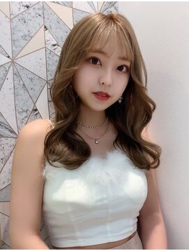 ランテルディ 渋谷(LANTERDIT) 【LANTREDIT】顔まわりカット／Wカラー／くびれヘア／韓国ヘア