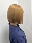 ぱつっと感が可愛い★ハイトーンボブ♪