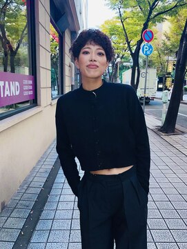 メリケンビューティーパーラー コウベ(MERICAN BEAUTY PARLOR KOBE) 黒髪スパイラル