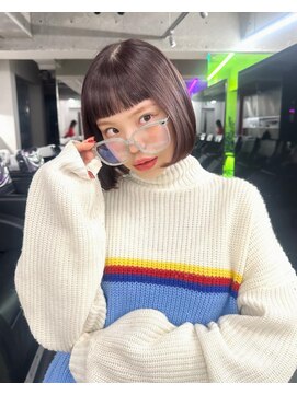 レコ 渋谷(LECO) アッシュピンクミニボブ