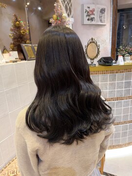 ロンドローズ 名古屋(Lond damaskRose) 学割 ブリーチなしダブルカラー ブリーチ 髪質改善 ボブ 836