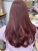 アルコイリスバイドールヘアー(ARCOIRIS by Dollhair)&nbsp;都島/チェリーピンク/ブリーチなしWカラー/韓国/ぱっつん前髪