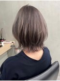 【GEEKS渋谷】アッシュグレージュ/冬カラー/くびれボブ/20代30代