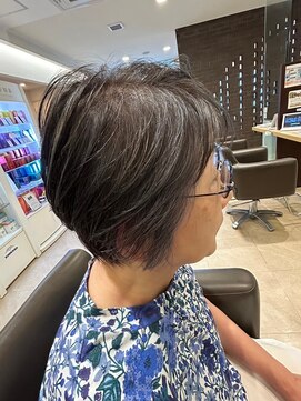 エヌアンドエーコンティ(N&A CONTi) 大人ショートヘア 白髪染め/白髪ぼかし/髪質改善ケアTr