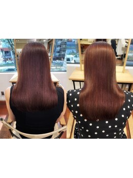 髪質改善縮毛矯正で憧れのストレートヘアに！まとまらない、パサついて見える髪をお手入れ楽々ヘアに！