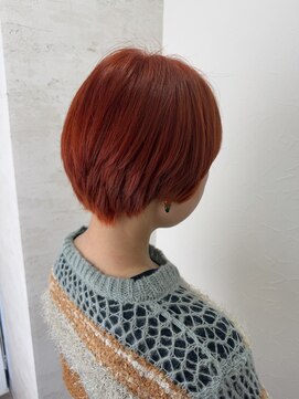 シエル 立川店(CIEL) 【CIEL×久光】オレンジレッド×ショートボブ