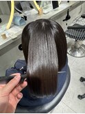 メルティカラーフェミニンロング似合わせボブ髪質改善縮毛矯正