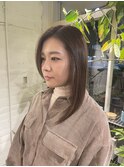 美髪ストレート/スモーキーベージュ