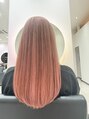 アグヘアー マーク 酒田下安店(Agu hair marc)&nbsp;透明感溢れる桜カラー☆※ブリーチ履歴ありからの再度ブリーチ