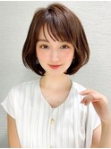 ひし形ショートボブレイヤーイメチェン美髪ホワイトブロンド