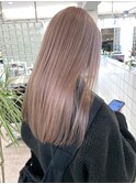ミルクティーベージュカラーダブルカラーケアブリーチ佐賀カラー