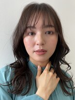 インセプション 銀座(INCEPTION)&nbsp;ミディアムレイヤー/丸顔/前髪なし/絶壁解消/20代/30代/長め