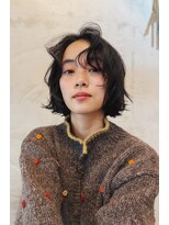 ヒュージ 表参道(huge)&nbsp;レイヤーボブ/ショートボブ/ニュアンスパーマ/顔周り/20代30代