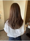 切りっぱなしボブハイライトベージュカラーショートレイヤーロブ