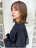 ヒート バイ アンカットラウンジ 渋谷(HEAT by UNCUT&LOUNGE)&nbsp;くびれボブ×ブリーチなしカラー