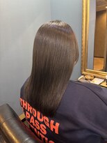 ユニコヘア(unico hair)&nbsp;オリーブブラウン×ミディスタイル