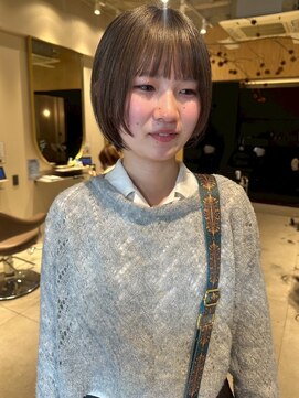 ソラス 緑地公園店(SOLAS) ショートボブ　暗めダブルカラー