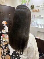 ヘアメイクヒール&nbsp;暗髪なのに透ける。大人オリーブグレージュ