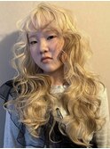 イメチェン/ピンクベージュ/アンブレラカラー/前髪/烏丸駅