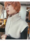 【柏原良亮】ショートオレンジ　レイヤーショート