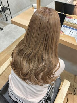 ヘアリゾートレガロ 瓢箪山店(Hair Resort regalo) グレージュ裾カラーショートボブくらげヘアータッセルボブパーマ