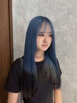 ルル(Lulu) アクアブルーエンドデザインカラー
