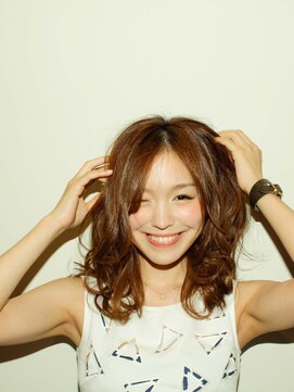 カッファ 東銀座(CUFFA) 【CUFFA】無造作カールデザインカラー大人ボブ東銀座築地新富町