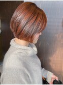 *CIEN 杉本希 オレンジ×ショートボブ