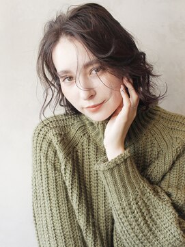 アイティー バイ アルバム 中野店(IT by ALBUM) ウェットボブ_耳かけウェーブパーマフォギーベージュ_66807