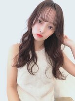グレージュ/デジタルパーマ/ゆるふわ/くびれ/透明感/高柳