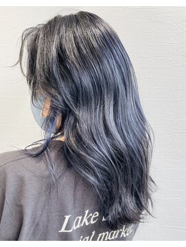 イチマルイチ 中野(100/1) インナーカラー/透明感/ブルージュ/ハイライト/ロング